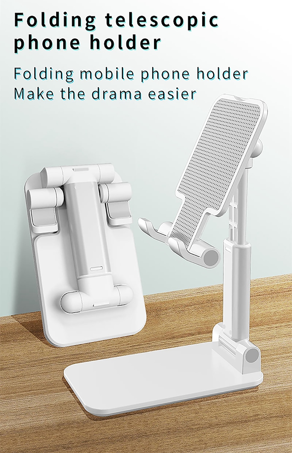Foldable Mobile Phone Holder Stand Retractable Adjustable Phone Holder Cradle for iPhone 13 12 11 Pro Max X iPad and All Smartphones Adjustable Metal Desk Desktop Tablet Universal Cell Phone Holder 2025 - $12.99 –P5