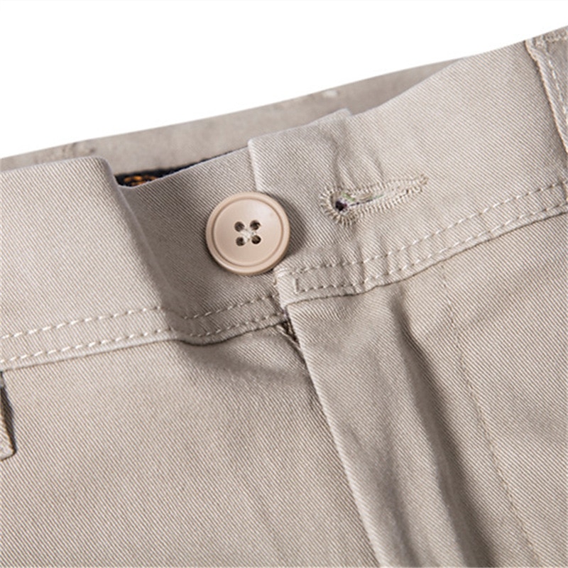 pantaloni cargo da uomo elastico in vita tasche multiple pantaloni a tutta lunghezza casual anelastico tinta unita sport all'aria aperta vita media verde militare nero kaki blu navy s m l xl xxl del 2025 a $6.59 –P10