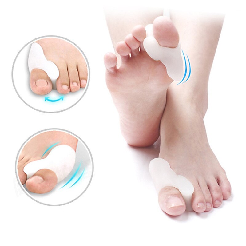 1 paio di dita dei piedi in silicone separatore del piede alluce valgo correzione bone ectropion dita dei piedi dispositivo esterno strumento di cura del piede gel alluce alluce separatore spreader del 2025 a $13.99 –P12
