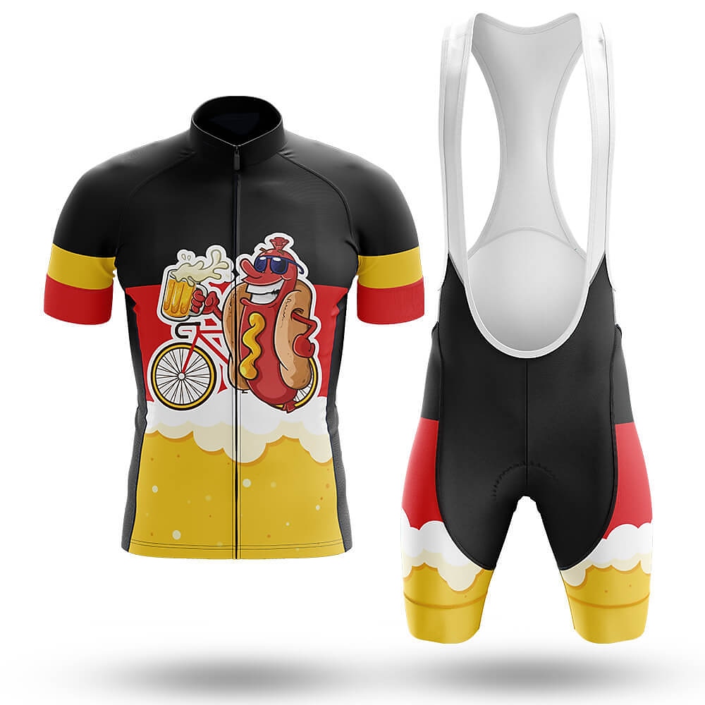 21Grams Herren Radtrikot mit Radhose kurz Trägern fahrradbekleidung set Radtrikot-Set Kurzarm MTB Mountain Rennrad Schwarz Grün Königsblau Oktoberfest-Bier Fahhrad 3D-Pad Atmungsaktiv Rasche 2025 - $41.99 –P8