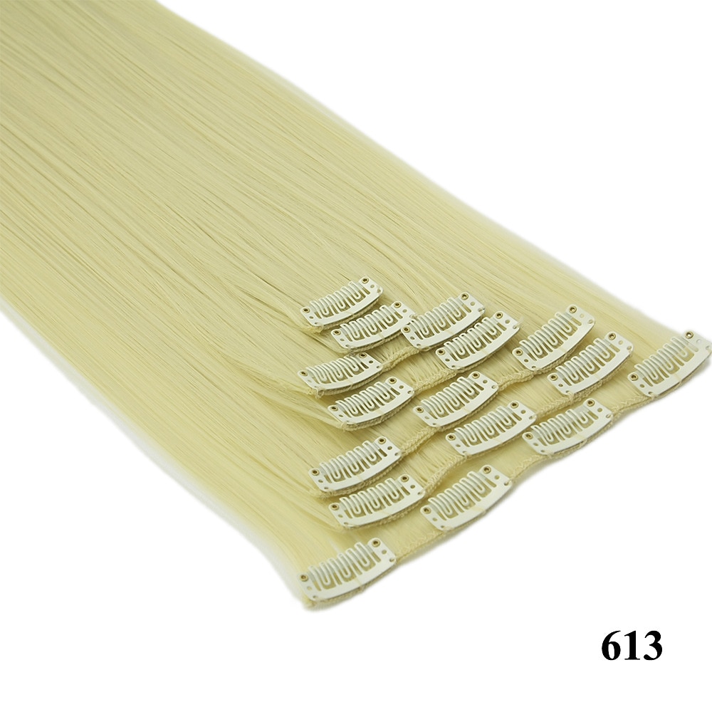 Yaki Straight Synthetic Hair 24 inch Hair Extension Clip In / On 1pc / pack Smooth Women's Girls' 2025 - $18.49 –P10