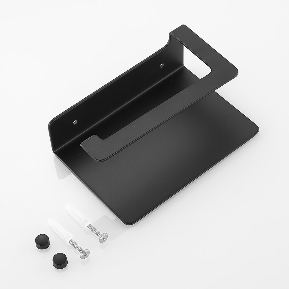 Toilet Paper Holder Multi-Functional Storage Roll Paper Holder Black Matt Space Aluminum 2025 - $30.99 –P3