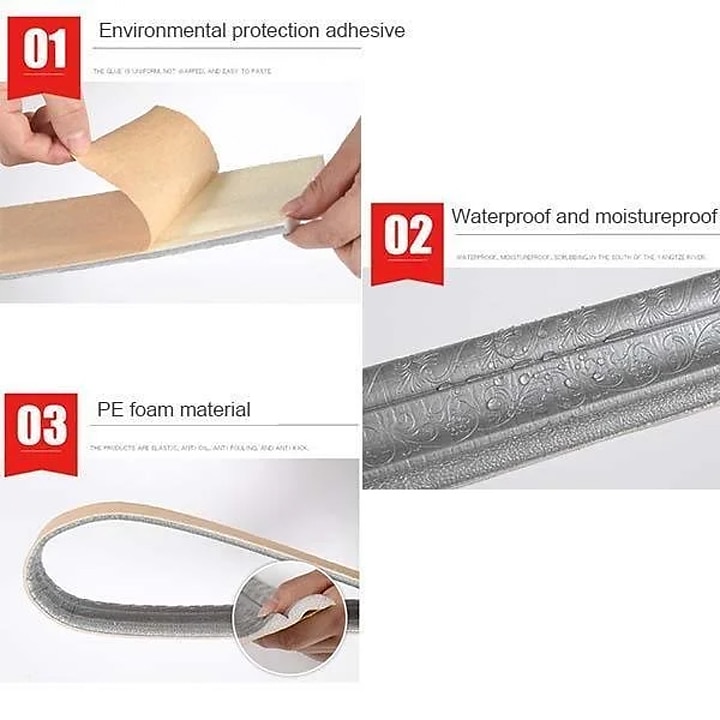 fantastici sfondi carta da parati in tinta unita bordo muro murale girovita buccia e bastone autoadesivo in pvc/vinile moderno adesivo da parete per camera 230 * 8 * 0,8 cm * 1 pz del 2025 a $13.99 –P2