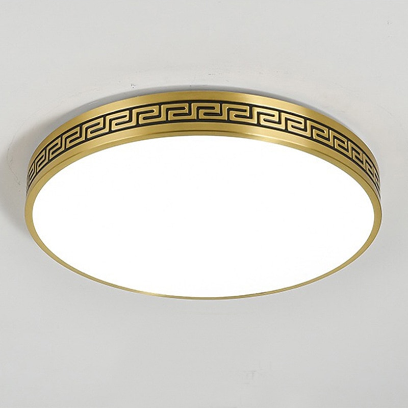 Plafoniere design cerchio 40cm rame ottone moderne 220-240v del 2026 a $223.19 –P8