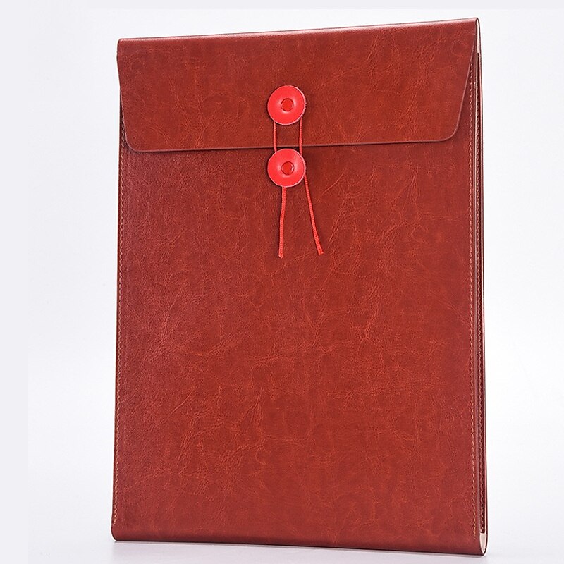 PU Leather A4 File Folder Document Holder Filing Envelope Project