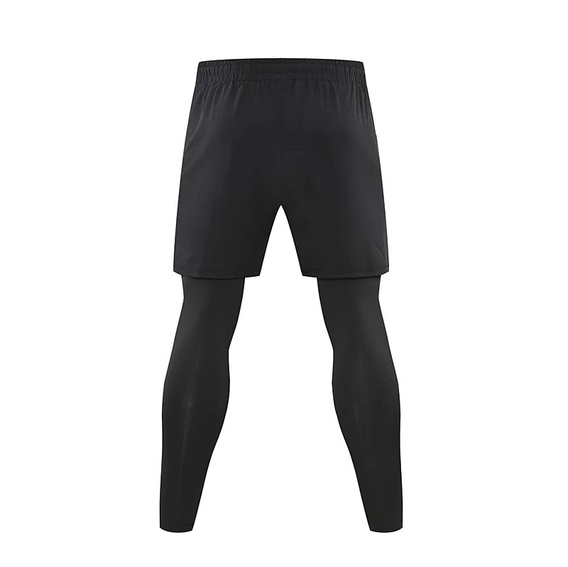 Homme Pantalon de compression Collant Short Cordon 2 en 1 Sous Vêtement Athlétique Athleisure Spandex Respirable Séchage rapide Evacuation de l'humidité Aptitude Exercice Physique Fonctionnement de 2025 ? $22.39 –P4