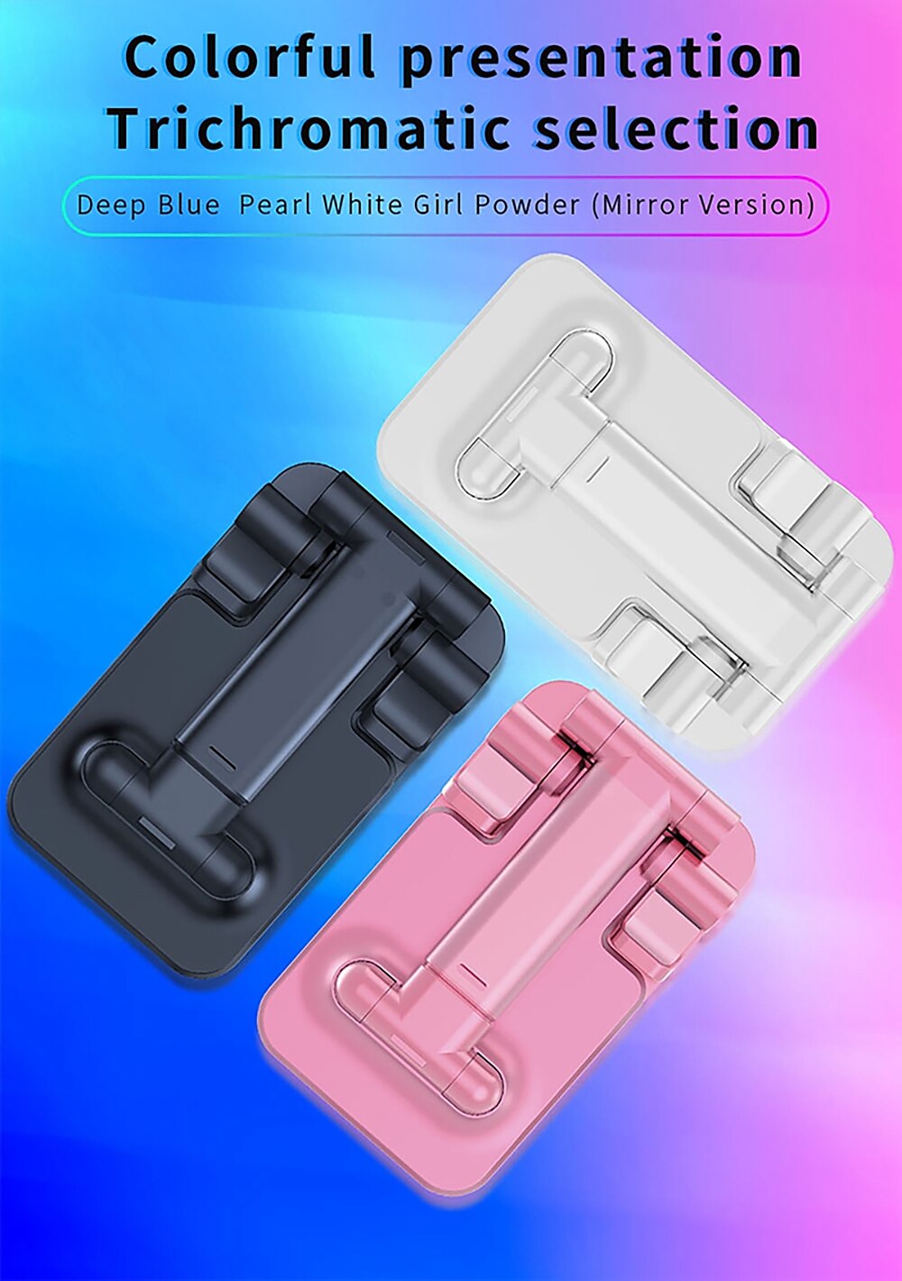 Foldable Mobile Phone Holder Stand Retractable Adjustable Phone Holder Cradle for iPhone 13 12 11 Pro Max X iPad and All Smartphones Adjustable Metal Desk Desktop Tablet Universal Cell Phone Holder 2025 - $12.99 –P10