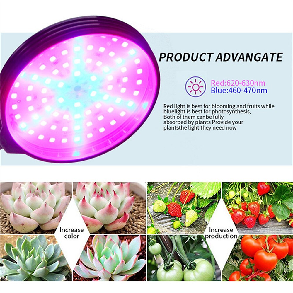 2025年 1/2 個成長ライト led フルスペクトル phytolamps usb 成長ライトとタイマー制御デスクトップクリップ phyto ランプ植物のための苗花成長ボックス  コレクション – $39.99 –P6