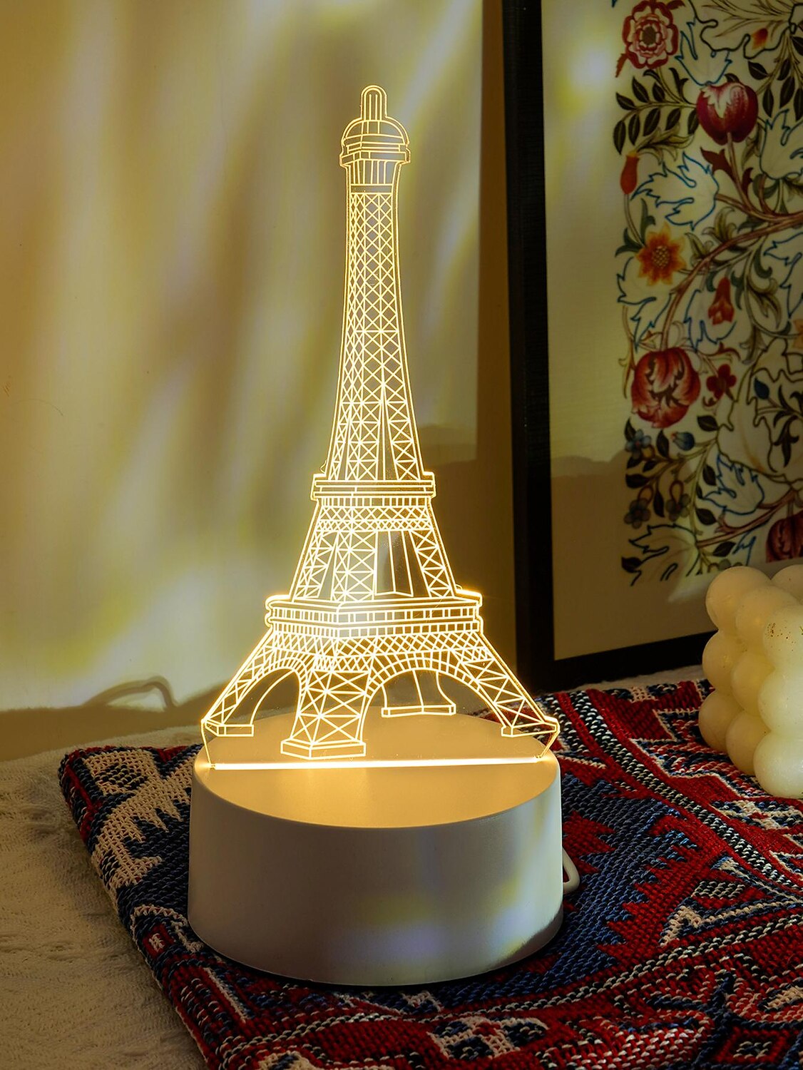 Eiffel Tower 3D LED Optical Illusion Acrylic Night Light with USB Powered Bedroom Decoration Table Lamp Birthday Fashion Style Gift for Child Baby Kids 2025 - $8.49 –P6