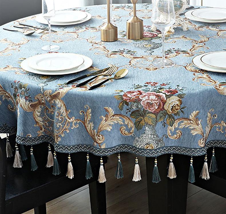 Round Tablecloth Farmhouse Table Cloth Spring Tablecloth Round Outdoor Cloth Table Cover Oval Rectangle For Picnic,Wedding,Dining,Easter,Kitchen 2025 - $68.99 –P1