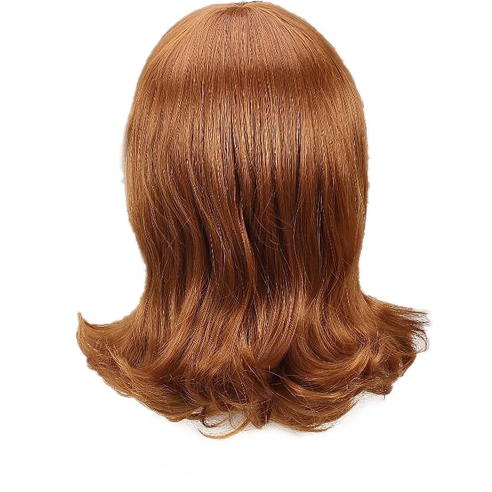prinsesse peachwig oransje kort cosplay parykk for kvinner 60-tallet 70-tallet retro dame cosplay fest halloween parykker 2025 - $32.99 –P3