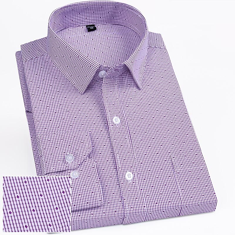Herren Oberhemd Hemd Kragenhemd Grafik-Drucke Hochzeit Arbeit A B C D Langarm Quadratischer Ausschnitt Ganzjährig Bekleidung 2025 - $22.99 –P5