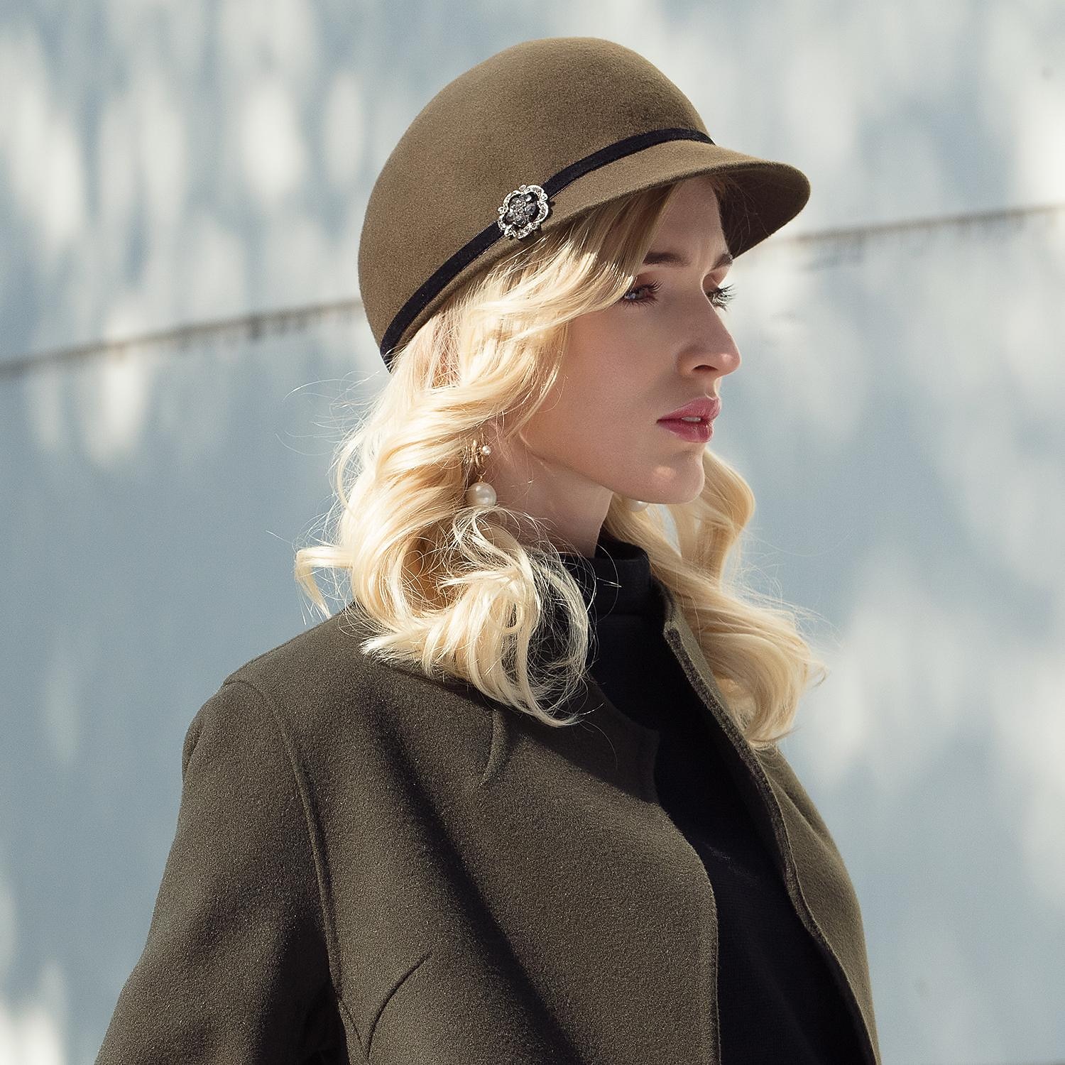 Retro 100% Wool Hats with Metal 1pc Casual Headpiece 2025 - $24.99 –P4