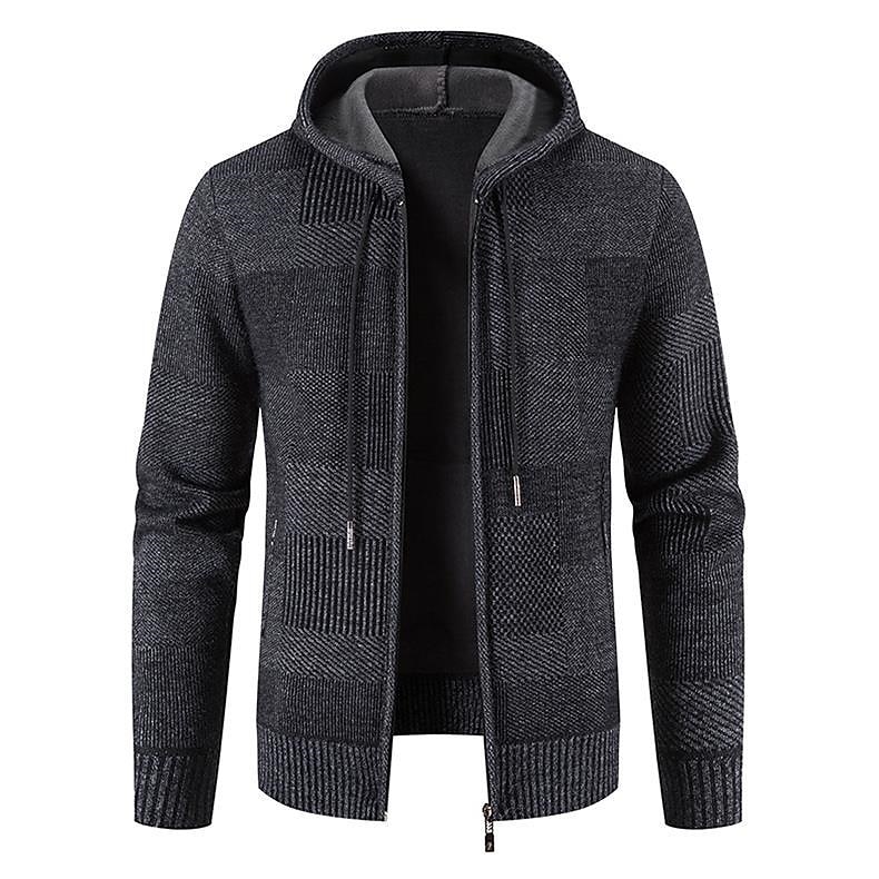 Per uomo Felpa Pullover Maglione Felpa con cappuccio Maglione con zip Giacca maglione Nido d'ape Maglia Corto Lavorato a maglia Tinta unica Girocollo Essenziale Moda Esterno Giornaliero Abbigliamento del 2026 a $48.99 –P7