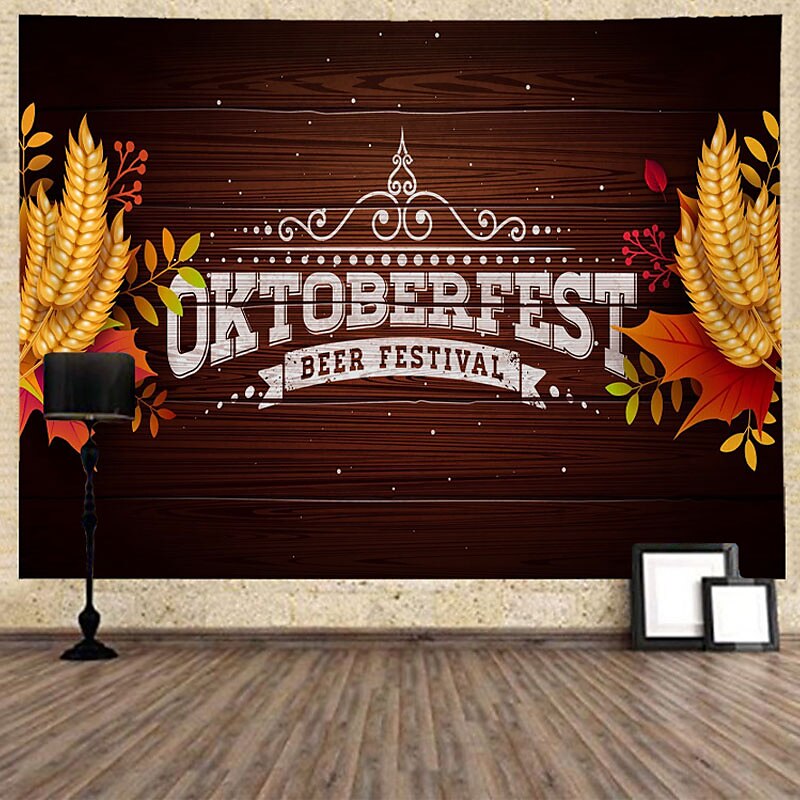 oktoberfest olut iso seinä tapetti taide sisustus saksalainen baijerilainen viltti verho riippuva koti makuuhuone olohuone sisustus polyesteri 2025 - $12.99 –P7