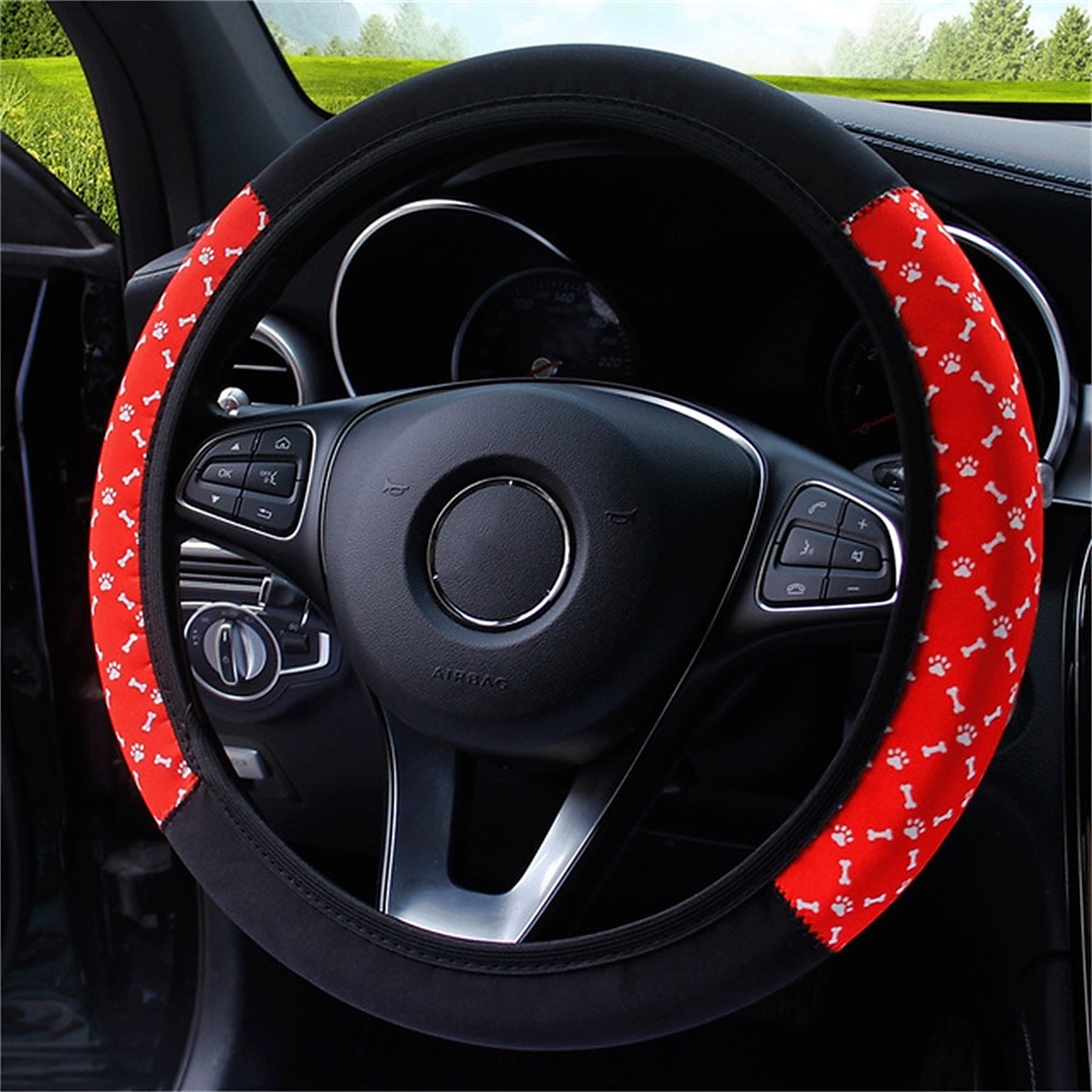 coprivolante elastico per auto stampa stile etnico antiscivolo car styling coprivolante per auto accessori interni auto 38 cm del 2025 a $13.99 –P6