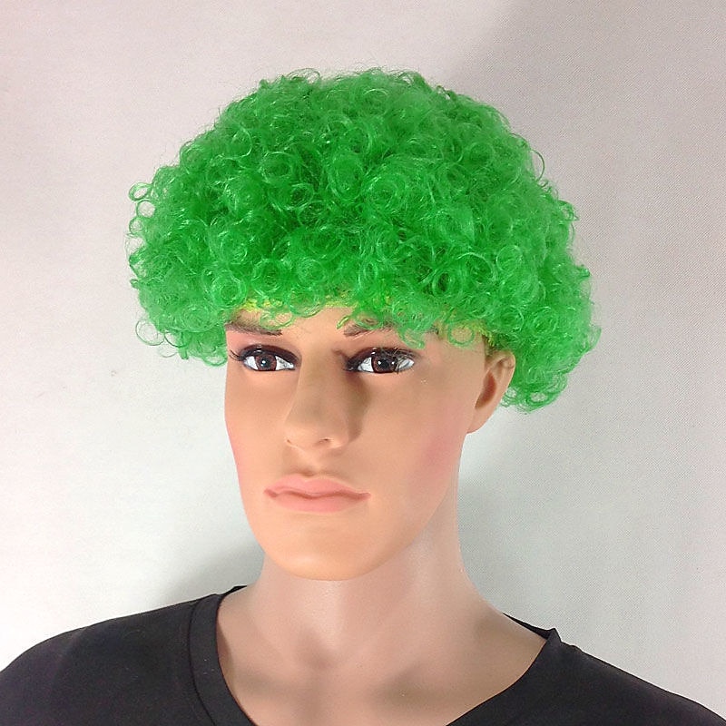 Fans Parykk Farge Cosplay Parykk Burlesque Klovn Det Yaki Afro Krøllete Bob Parykk Medium Lengde Beige Syntetisk Hår Barns Cosplay Kreativ Morsom Rød Karneval Festival Halloween Parykker 2025 - $12.49 –P7