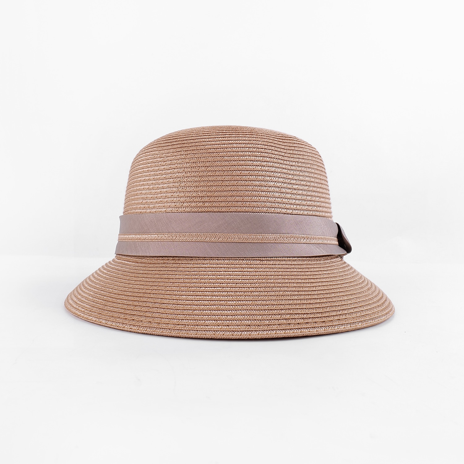 Böhmische Strand-Strohkopfbedeckung / Strohhüte mit Satinschleife lässig / Urlaubskopfbedeckung / Sonnenschutz 2025 - $22.99 –P7