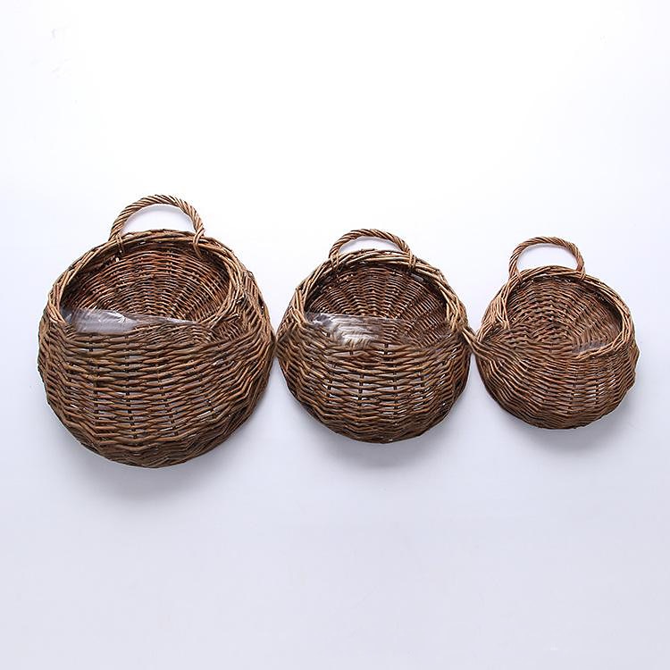 wandbehang blumenkorb dekoration gewebter korb strohkorb weidenblumentopf rattan korb pflanze rattan wandbehang blumenkorb großhandel 2025 - $11.49 –P7