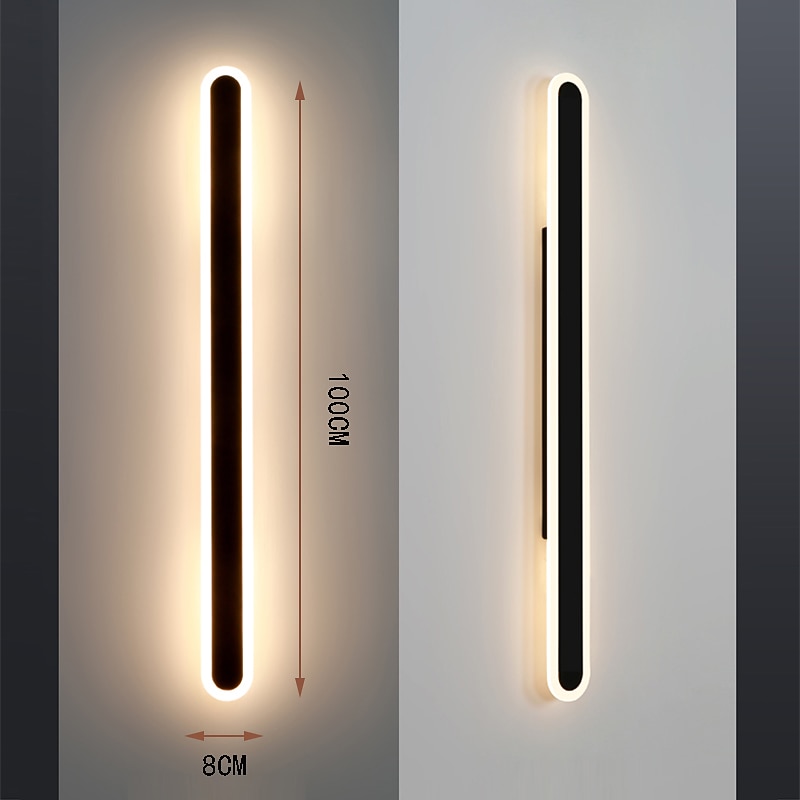 LED Estilo nórdico Iluminación para pared exterior Lámparas de pared para interiores Sala de estar Al Aire Libre Metal Luz de pared IP65 85-265V 25 W 2025 - $279.19 -P9