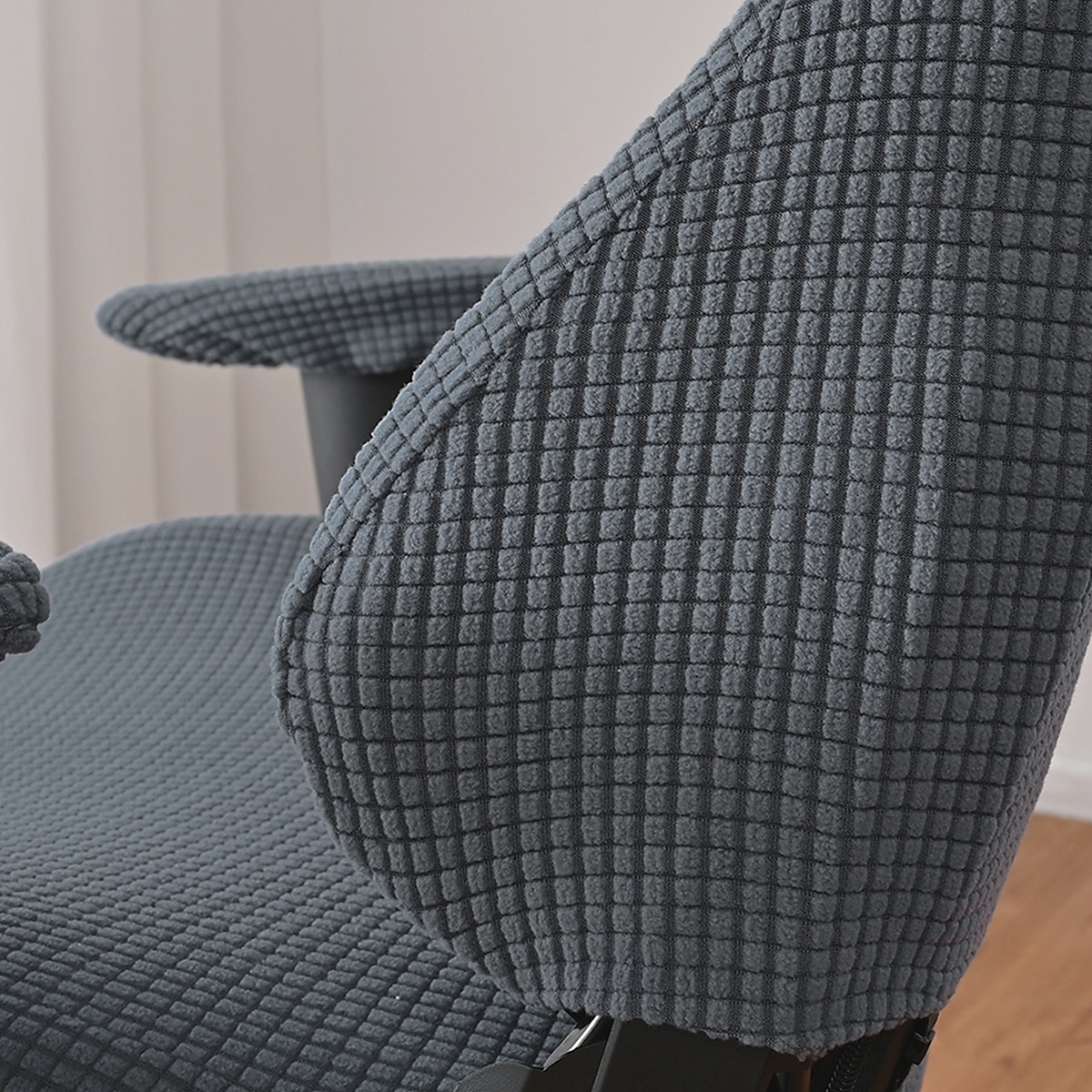 gespleten bureaustoelhoes gamingstoelhoezen bordeauxrood stretch wasbare computerstoelhoezen voor fauteuil, draaistoel, gamingstoel, computerbaasstoel 2025 - $26.99 –P8