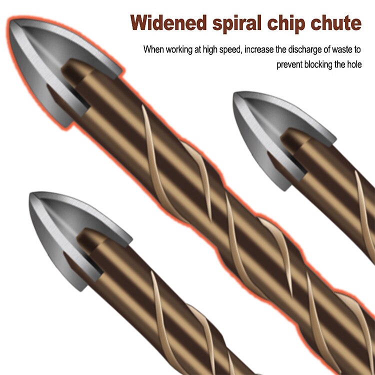 Cross Hexagon Tile Glass Cement Metal Ceramic Wood Plastic Hole Saw Triangle Alloy Drill Bit Size  6mm 8mm 10mm 12mm 2025 - $7.99 –P6