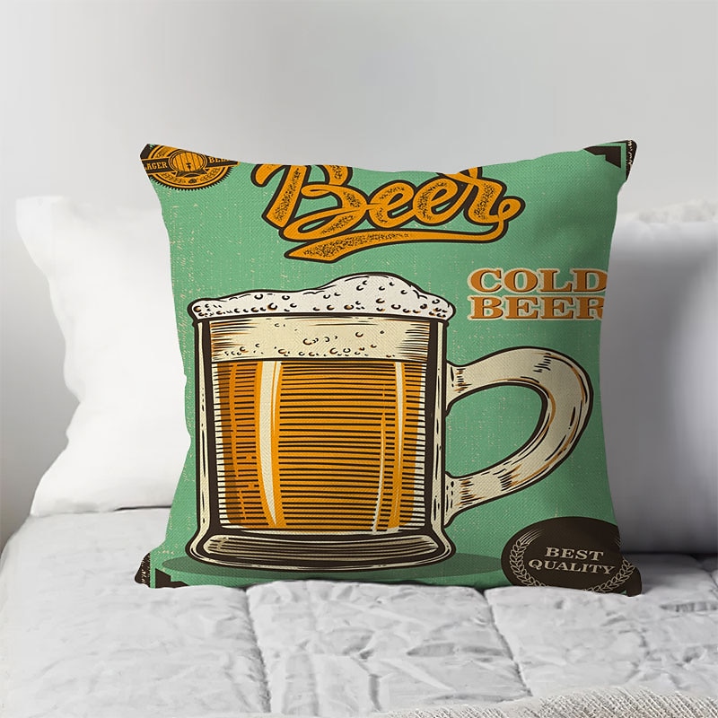 oktoberfest beer double side cushion cover 4pc soft الزخرفية مربع رمي غطاء وسادة غطاء وسادة كيس وسادة لأريكة غرفة نوم جودة عالية آلة قابل للغسل 2025 - $13.99 –P9