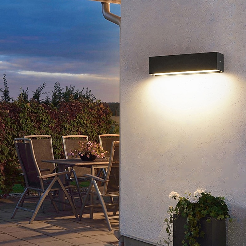 venkovní vnitřní led nástěnná světla ložnice hliníkové nástěnné svítidlo nástěnné svítidlo s jedním písmem ip65 85-265v 12/18/24 w 2025 - $109.99 –P8