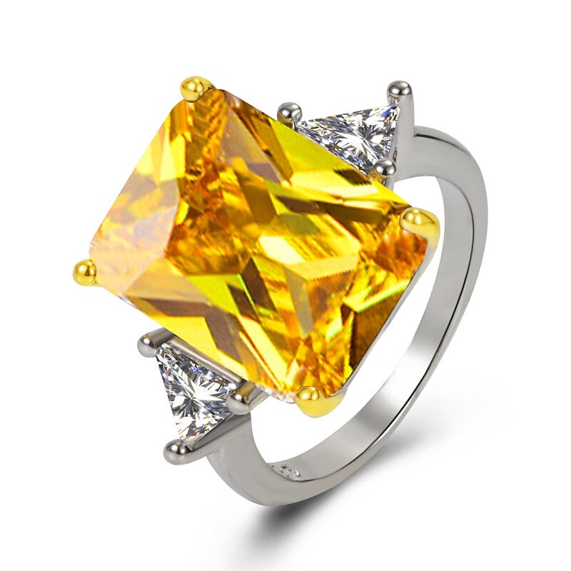 Ring Wedding Geometrical White Yellow Rosy Pink Copper Rhinestone Stylish Simple Luxury 1pc / Women's / One Earring 2025 - $8.99 –P3