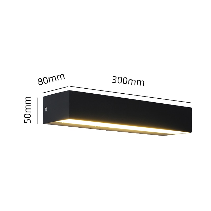 venkovní vnitřní led nástěnná světla ložnice hliníkové nástěnné svítidlo nástěnné svítidlo s jedním písmem ip65 85-265v 12/18/24 w 2025 - $109.99 –P2