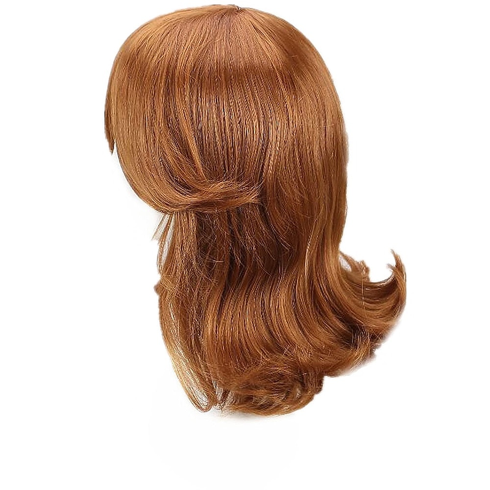 prinsesse peachwig oransje kort cosplay parykk for kvinner 60-tallet 70-tallet retro dame cosplay fest halloween parykker 2025 - $32.99 –P2