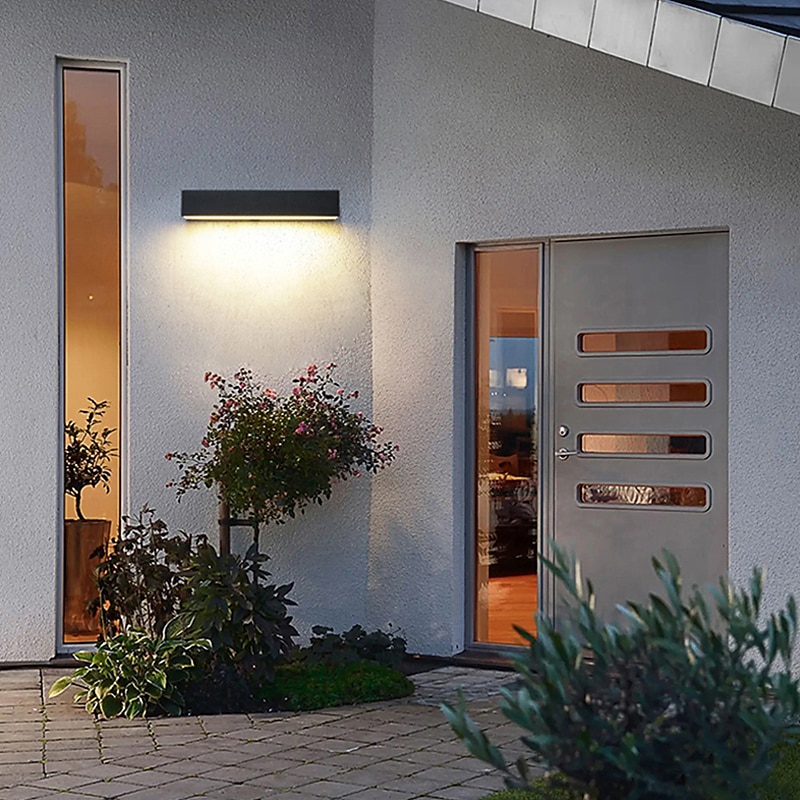 venkovní vnitřní led nástěnná světla ložnice hliníkové nástěnné svítidlo nástěnné svítidlo s jedním písmem ip65 85-265v 12/18/24 w 2025 - $109.99 –P9