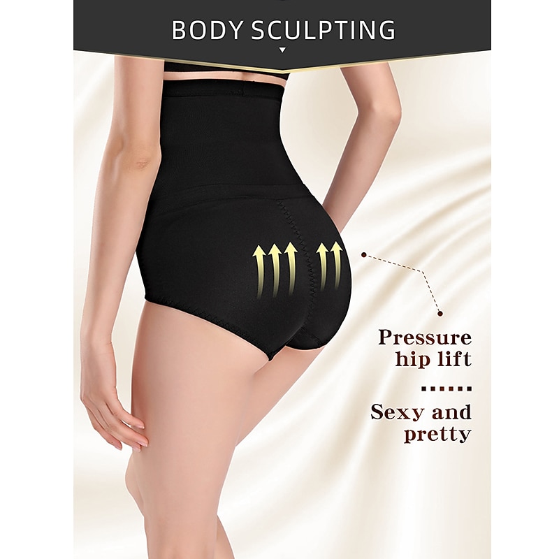 2024 New High Waist Seamless Belly Panties Seamless Hip Lift Body