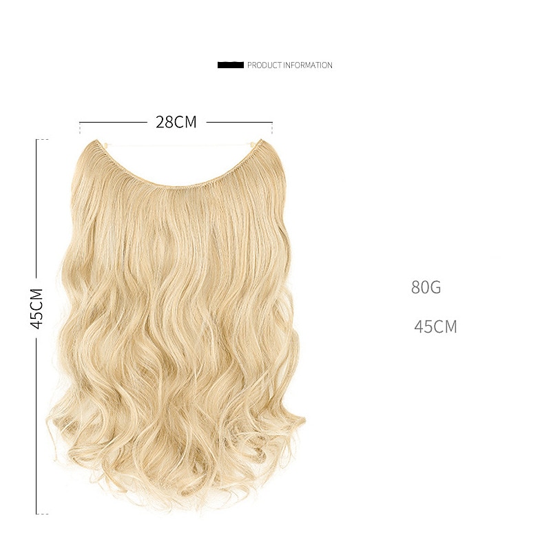 krullend golvend synthetisch haar 20 inch haarverlenging micro ring hair extensions 1 st / pak zacht dames meisjes 2025 - $14.99 –P4