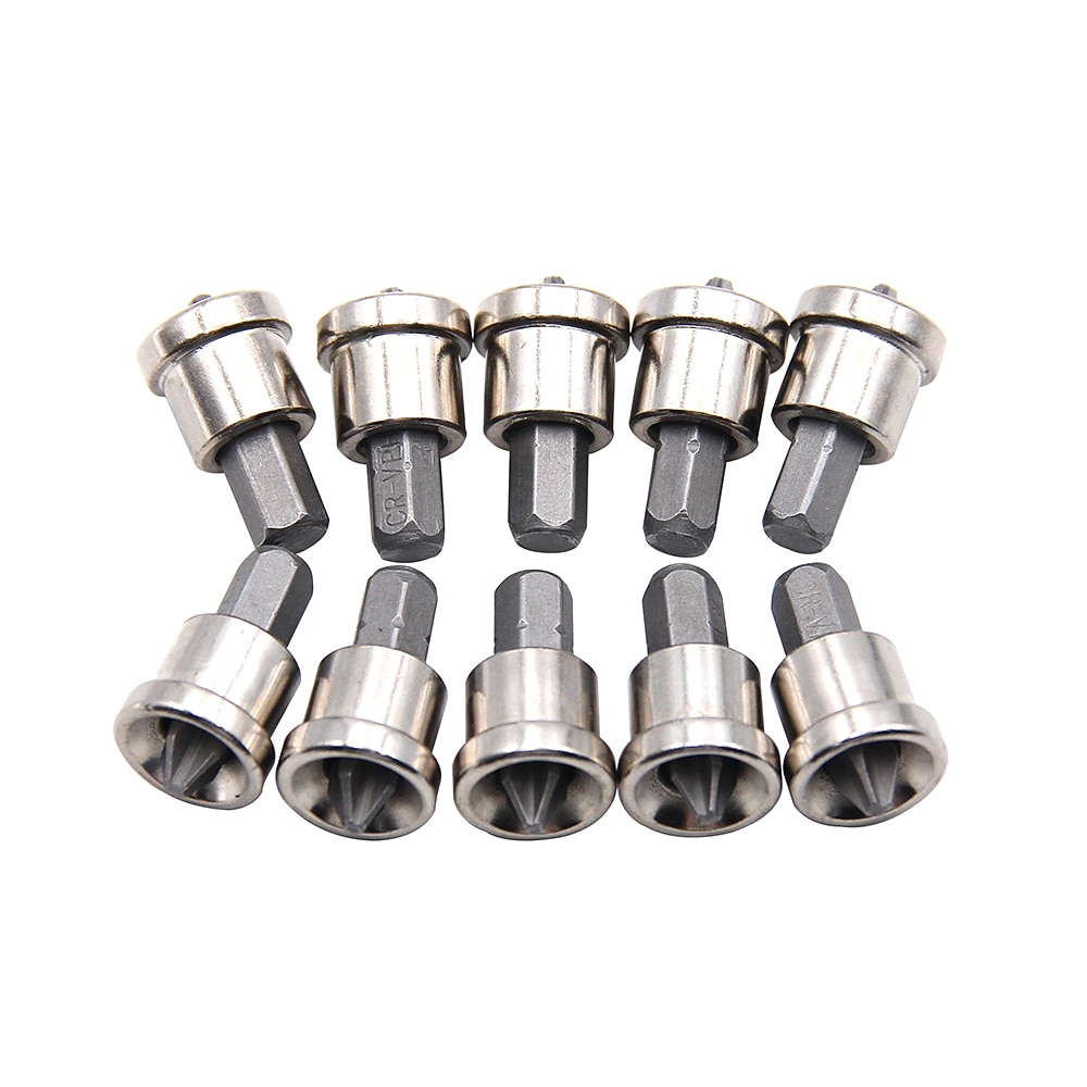 10pcs25mm/Set Magnetic Positioning Screwdriver Bits Head Woodworking Screw Hex Shank Positioning Bit batch Head 2025 - $7.99 –P11