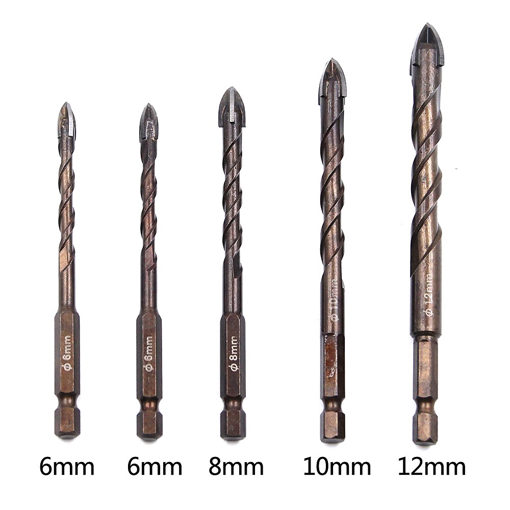 Cross Hexagon Tile Glass Cement Metal Ceramic Wood Plastic Hole Saw Triangle Alloy Drill Bit Size  6mm 8mm 10mm 12mm 2025 - $7.99 –P9