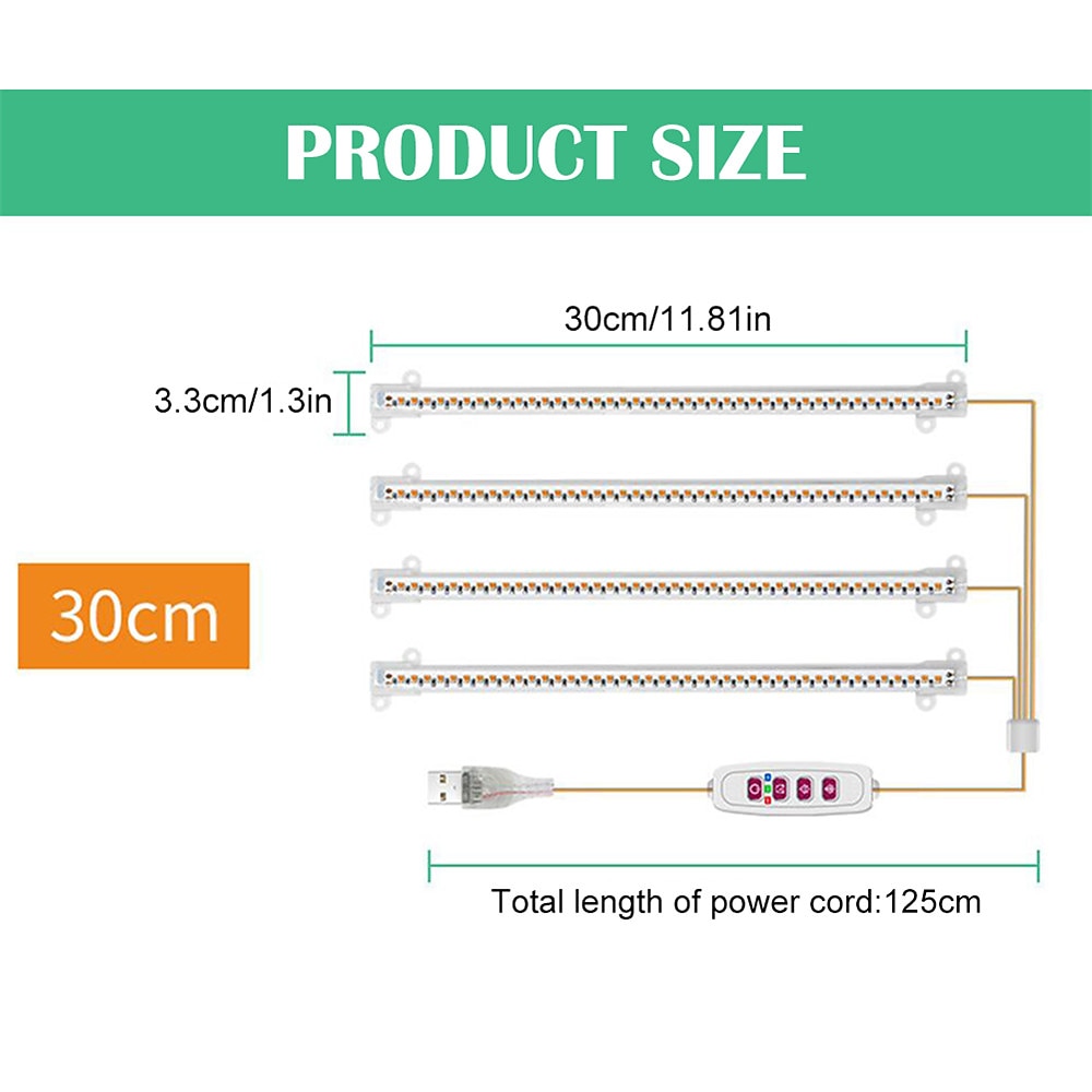 5 Modes Indoor Led Grow Light USB Timer Phyto Lamp Plants Dimmable LED Lamp Phytolamps Hydroponics Growing Lamps 2025 - $19.99 –P1