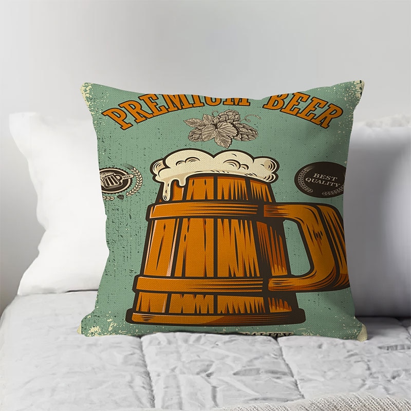 oktoberfest beer double side cushion cover 4pc soft الزخرفية مربع رمي غطاء وسادة غطاء وسادة كيس وسادة لأريكة غرفة نوم جودة عالية آلة قابل للغسل 2025 - $13.99 –P3