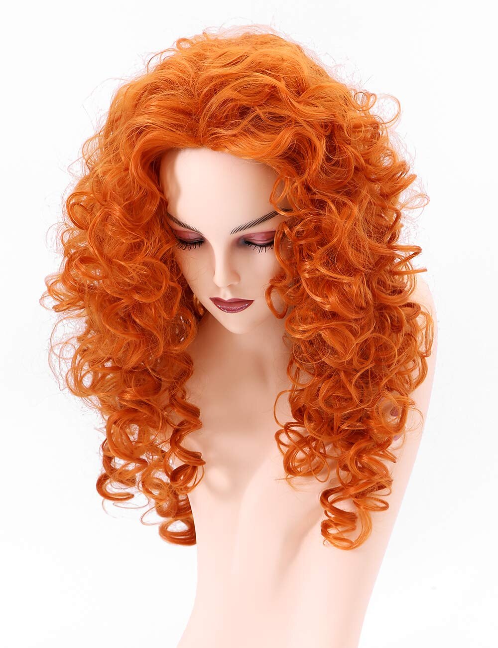 parrucche lunghe ricce ondulate a testa intera con capelli rossi volpe rossa per parrucche di halloween per parrucche da festa cosplay del 2025 a $24.99 –P12