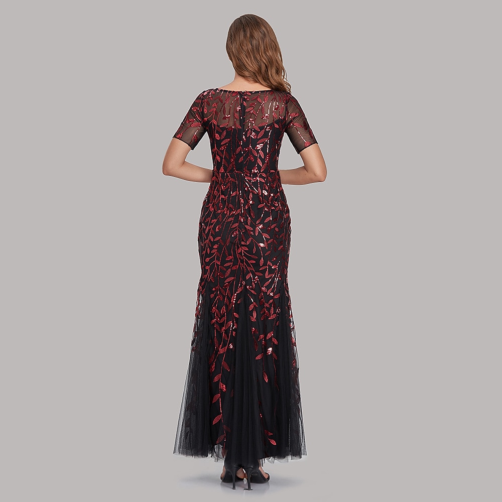 Ordító 20-as évek 1920-as évek Koktélruha Flapper ruha Ruhák Álarcosbál A nagy Gatsby Charleston Esküvői Vendég Flitter Jelmez Női Álarcos mulatság Esküvő Esküvői vendég Buli / Este Felnőttek Ruha 2025 - $63.99 –P2
