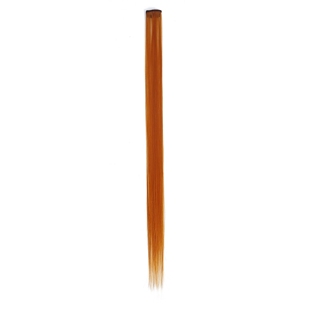Colored Party Highlights Clip in Hair Extensions for Girls 20 inches Multi-colors Straight Hair Synthetic Hairpieces In The Party 2025 - $6.99 –P1