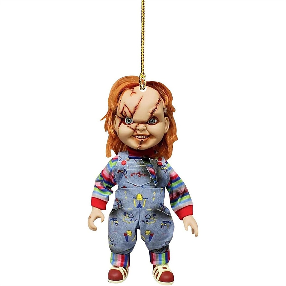 halloween barkácsolás horrorfilm dísz akril visszapillantó tükör lógó báj lógó medál autódíszítéshez 2025 - $13.99 –P10