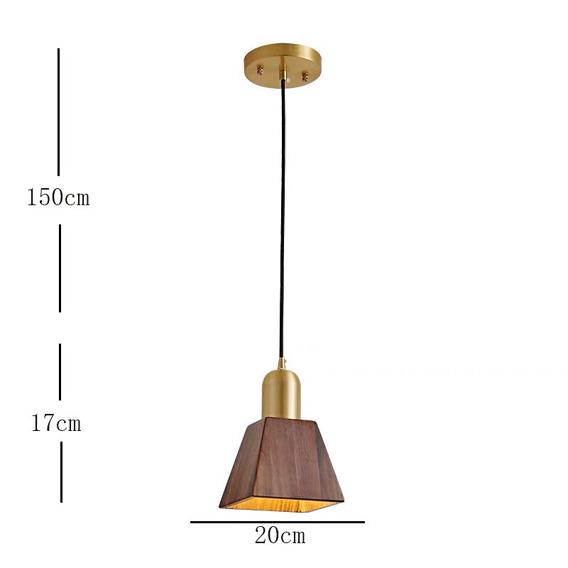 20cm pendel lanterne design pendel lys kobber messing moderne 220-240v 2026 - $299.99 –P5