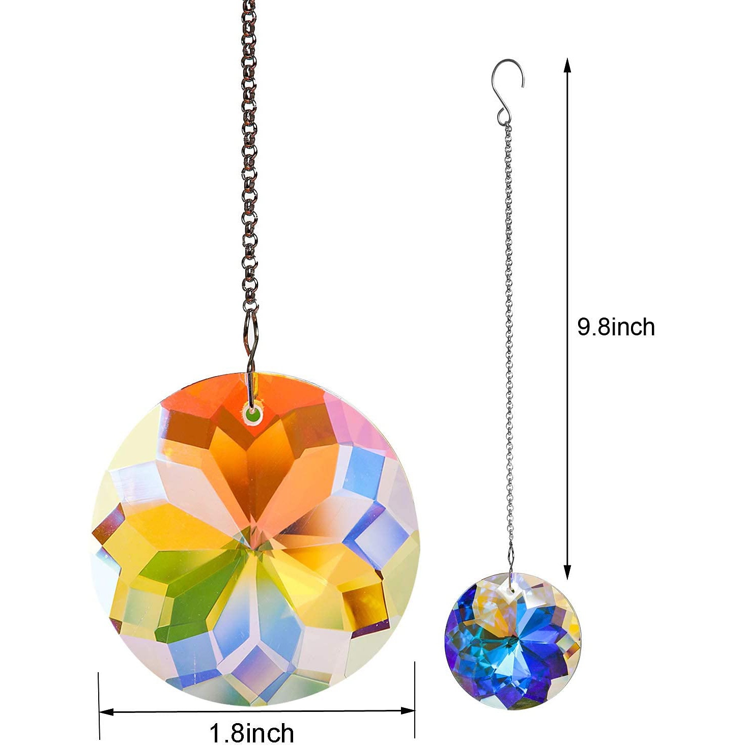 Acchiappasole In Cristallo Acchiappasole In Cristallo Prisma A Sospensione A Sospensione Illuminazione A Sospensione Arcobaleno Creatore Della Finestra del 2025 a $9.49 –P2