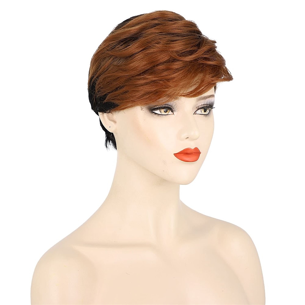 parrucca di capelli corti parrucche per le donne nere short pixie cut parrucche per le donne nere breve rettilineo parrucche nere delle signore parrucche sintetiche corte per le donne nere donne del 2025 a $24.99 –P11