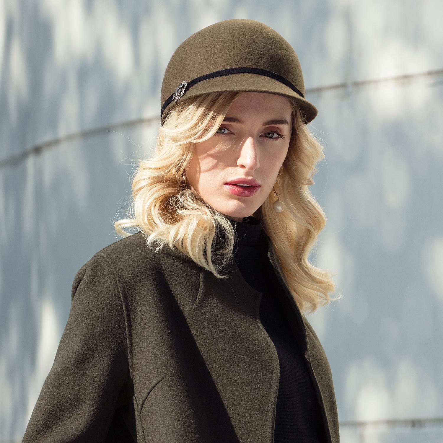 Retro 100% Wool Hats with Metal 1pc Casual Headpiece 2025 - $24.99 –P5