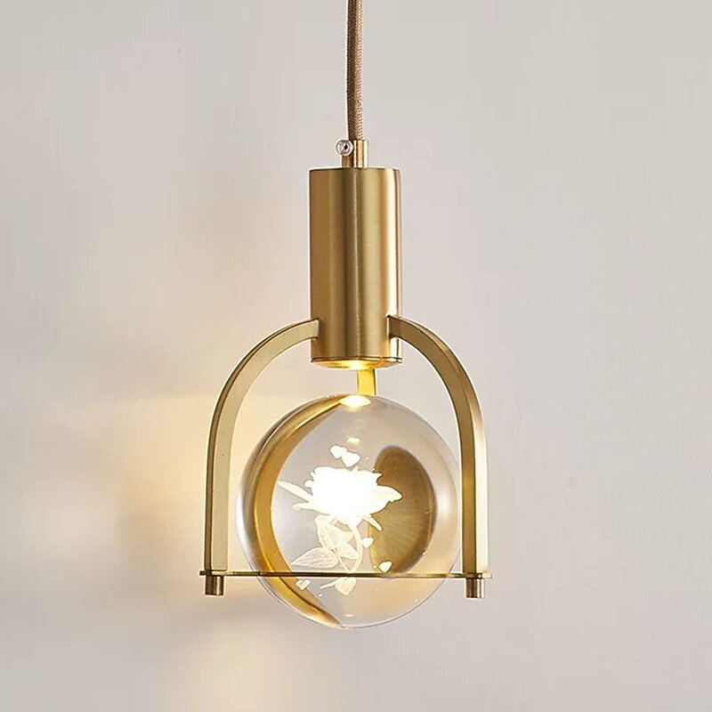 12cm pendel lanterne design pendel lys kobber messing moderne 220-240v 2026 - $449.99 –P8