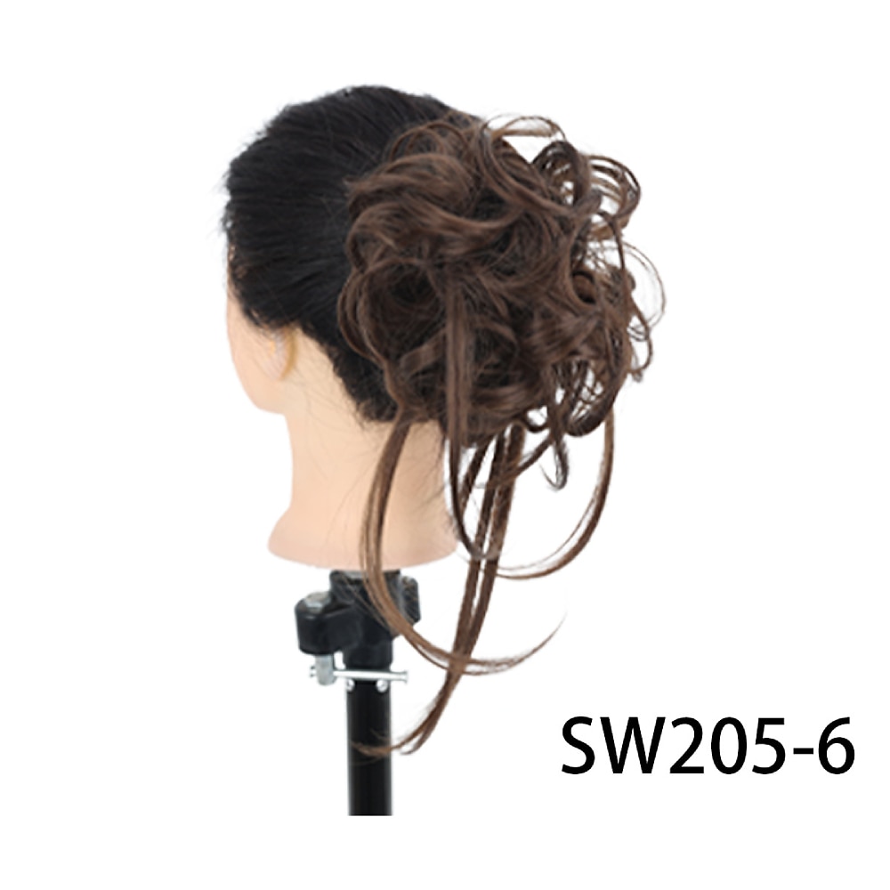 Messy Bun Hair Piece Super Long Tousled Updo Hair Bun Extensions Wavy Hair Wrap Ponytail Hairpieces Hair Scrunchies with Elastic Hair Band for Women Girls 2026 - $11.99 –P12