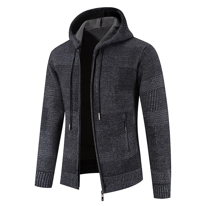 Per uomo Felpa Pullover Maglione Felpa con cappuccio Maglione con zip Giacca maglione Nido d'ape Maglia Corto Lavorato a maglia Tinta unica Girocollo Essenziale Moda Esterno Giornaliero Abbigliamento del 2026 a $48.99 –P8