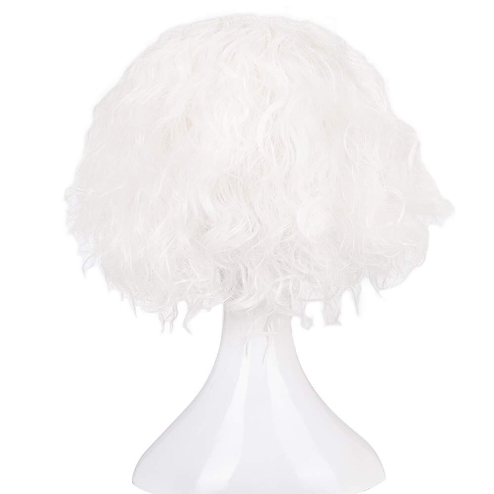 parrucche arancioni corte e ricce disordinate da cappellaio matto, unisex, resistenti al calore, per cosplay, feste di carnevale, parrucche di Holloween del 2025 a $18.49 –P4